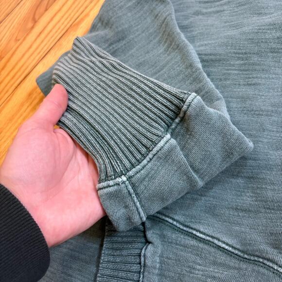 Free People Movement XL Solid Honey Dove Pullover Snap Button Hoodie Oversized - Picture 9 of 16